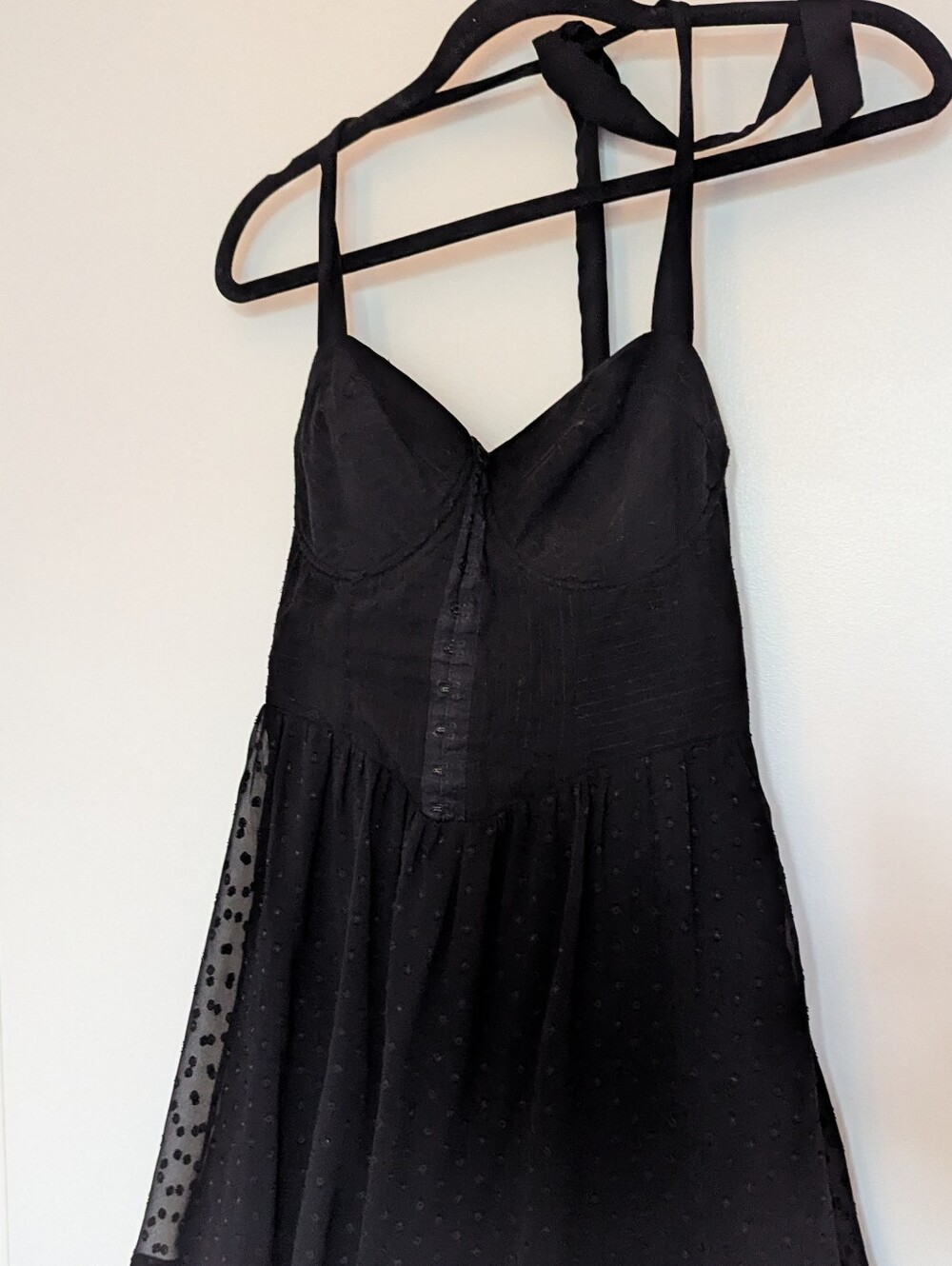 Guess Black Textured Strap Dress